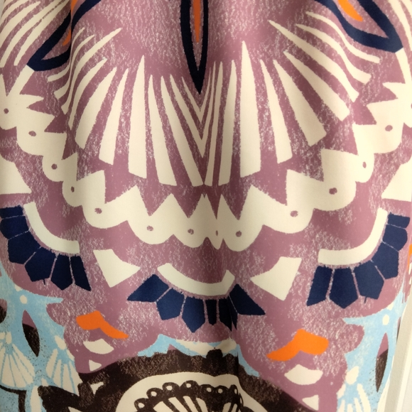 Colorful Patterned Halter Dress - Picture 6 of 7